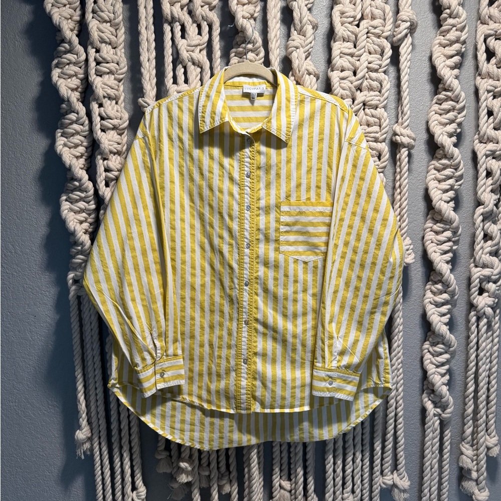 Lucy Paris Toni Stripe Button Down | M